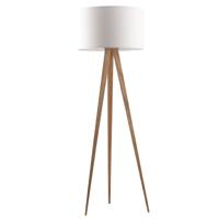 Zuiver Vloerlamp 'Tripod' 151cm, kleur Naturel/Wit - thumbnail