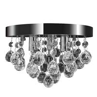 VidaXL Plafondlamp kroonluchterontwerp kristal chroom - thumbnail