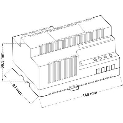 Comatec TBD207512F8 DIN-rail netvoeding 12 V/AC 6.25 A 75 VA Inhoud 1 stuk(s)