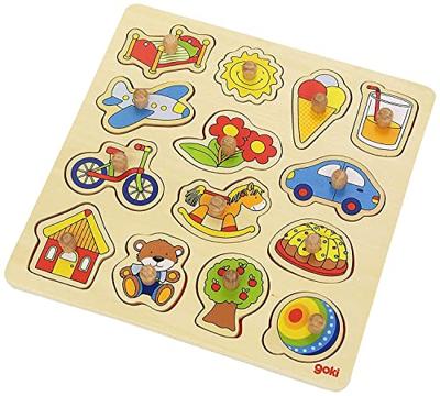 Goki houten noppenpuzzel - thumbnail