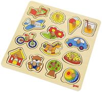 Goki houten noppenpuzzel - thumbnail