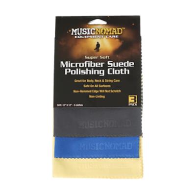 MusicNomad MN203 Super Soft Microfiber Suede Polishing Cloth poetsdoeken 3 stuks MusicNomad MN203 Super Soft Microfiber Suede Polishing Cloth poetsdoeken 3 stuks