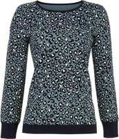 Blauw panterprint pyjamashirt Ringella - thumbnail