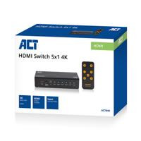 ACT 5x 1 HDMI switch, 3D en 4K ondersteuning - thumbnail