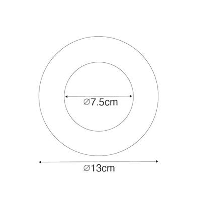 QAZQA Opvulring wit voor inbouwspots 7,5 - 13 cm - Spacer