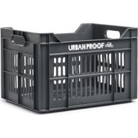 Urbanproof Fietskrat recycled 30 liter polypropyleen asgrijs - thumbnail