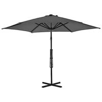Parasol met stalen paal 300 cm antraciet - thumbnail