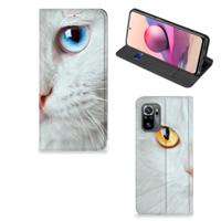 Xiaomi Redmi Note 10 4G | 10S | Poco M5s | Hoesje maken | Witte Kat - thumbnail