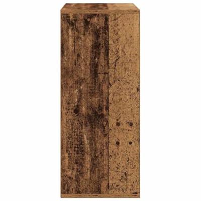 Boekenkast 60x30x71,5 cm bewerkt hout oud houtkleurig