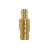 Cocktailshaker Home ESPRIT Gouden Roestvrij staal 9,5 x 9,5 x 22 cm - thumbnail