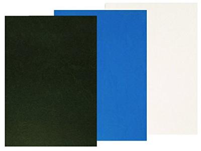 Q-CONNECT dekblad A4 leder 250 grams 100 stuks blauw Q-CONNECT dekblad A4 leder 250 grams 100 stuks blauw