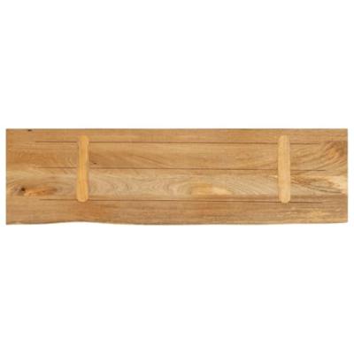 Tafelblad met natuurlijke rand 100x40x3,8 cm massief mangohout