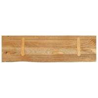 Tafelblad met natuurlijke rand 110x40x2,5 cm massief mangohout - thumbnail