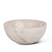 Waskom Globo T-Edge Rond 37x16 cm Zonder Overloop Arabescato Brown Globo - thumbnail