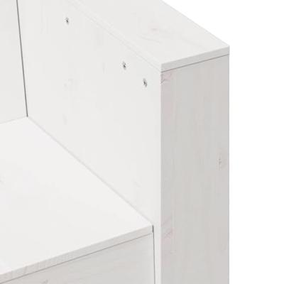 Tuinbank 3-zits 189x60x62 cm massief grenenhout wit