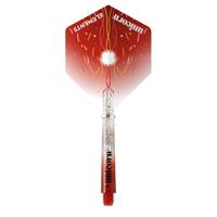 Unicorn Gripper 4 Elements two-tone flight & shaft combo rood - thumbnail