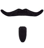 Snor en Sik zwart chevalier - thumbnail