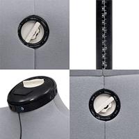 Paspop verstelbaar vrouw maat 40-46 M grijs - thumbnail