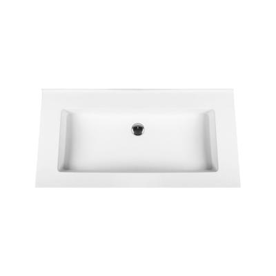 Wastafel Boss & Wessing Zonder Kraangat 45.5x77 cm Solid Surface Wit Boss & Wessing Wastafel Boss & Wessing Zonder Kraangat 45.5x77 cm Solid Surface Wit Boss & Wessing