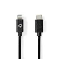 Lightning Kabel | USB 2.0 | Apple Lightning 8-Pins | USB-C© Male | 480 Mbps | Vernikkeld | 2.00 m - thumbnail