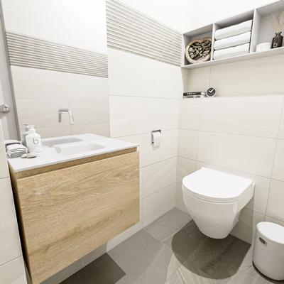 MONDIAZ OLAN 60cm toiletmeubel washed_oak. LEX wastafel talc midden geen kraangat MONDIAZ OLAN 60cm toiletmeubel washed_oak. LEX wastafel talc midden geen kraangat