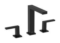 Hansgrohe Tecturis E 3-gats wastafelkraan 150 met afvoerplug, mat zwart - thumbnail