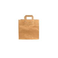 Tas IEZZY kraft papier 26x17x25cm (bxdxh) bruin 250 stuks - thumbnail