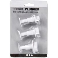 Creativ Company Uitsteekvormen met stempel hart, 3st. - thumbnail