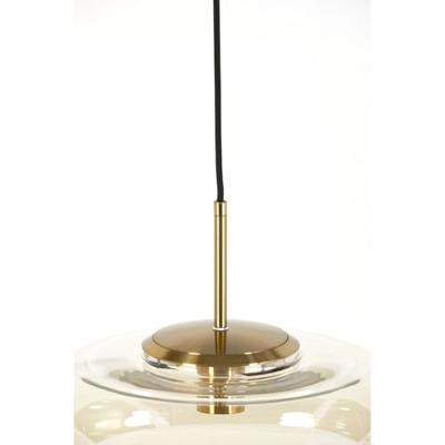 Light & Living Hanglamp 'Misty' 45cm, kleur Amber/Goud