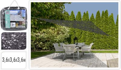 Schaduwdoek- driehoek 360x360x360 - antistorm Schaduwdoek- driehoek 360x360x360 - antistorm