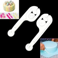 2 PC'S bakken fondant taart tool snijden roller snijden blank roller mes tool - thumbnail