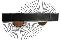 Planken Home ESPRIT Zwart Natuurlijk Metaal Hout MDF 70 x 12 x 51 cm Voor aan de muur - thumbnail