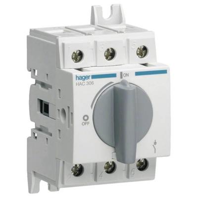 Hager HAC306 Lastscheider 3-polig 63 A 415 V Hager HAC306 Lastscheider 3-polig 63 A 415 V