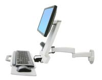Ergotron Combo Arm 200 Series Monitor-wandbeugel Aantal monteerbare displays: 1 Display(s) 25,4 cm (10) - 61 cm (24) Wit Toetsenbordhouder, Kantelbaar, - thumbnail