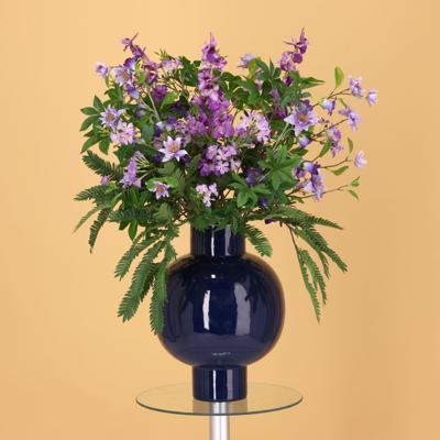 Handgebonden kunstboeket Violet Vienna 85cm