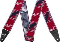 Fender Weighless 2" Monogrammed Strap Red/White/Blue gitaarband - thumbnail
