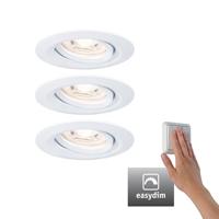 Paulmann 92971 EBL Nova mini Plus Coin LED-inbouwlamp Set van 3 stuks 4.20 W Wit - thumbnail