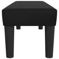 Bankje 100x30x30 cm kunstleer zwart - thumbnail