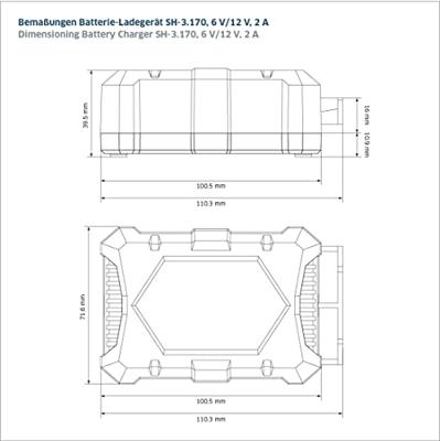 Staudte-Hirsch SH-3.170 331700 Oplader 6 V, 12 V 2 A 2 A - thumbnail