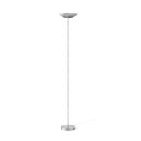 Vloerlamp Easy 28/28/180cm, geborsteld staal, geïntegreerde LED, met voetschakelaar, voor woonkamer, slaapkamer en thuiskantoor - thumbnail