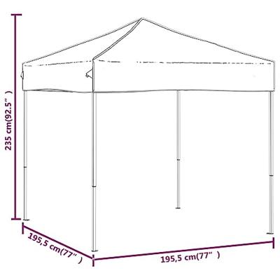 Partytent inklapbaar 2x2 m wit