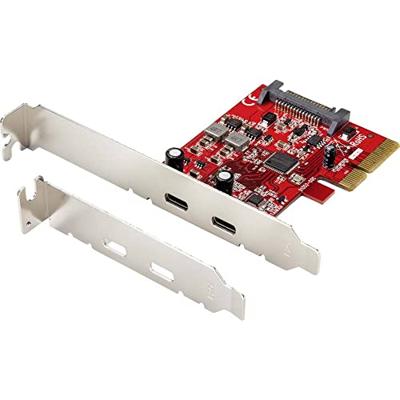 Renkforce RF-4599664 2 poorten USB 3.1 Gen 2-controllerkaart USB-C 3.1 Gen 2 PCIe