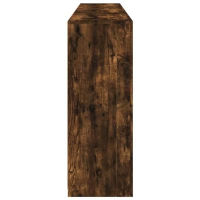 Dressoir met LED-verlichting 181,5x37x100 cm gerookt eikenkleur