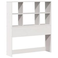 Bed met boekenkast zonder matras grenenhout wit 90x190 cm - thumbnail