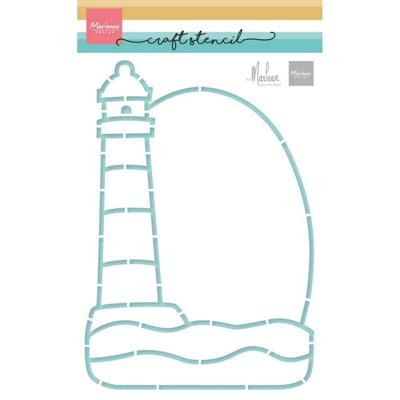 Marianne Design • craft stencil lighthouse by marleen