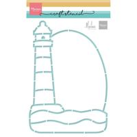 Marianne Design • craft stencil lighthouse by marleen - thumbnail