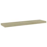 Wandschappen 4 st 40x10x1,5 cm bewerkt hout sonoma eikenkleurig - thumbnail