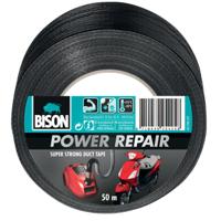 Bison power duct tape zwart 50mx4.8cm - thumbnail