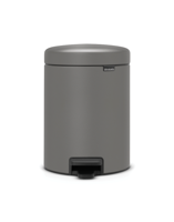 Brabantia pedaalemmer Newlcon 5 liter mineral concrete grey - thumbnail