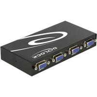 Delock 87635 Switch VGA 4-poorts handmatig bidirectioneel - thumbnail